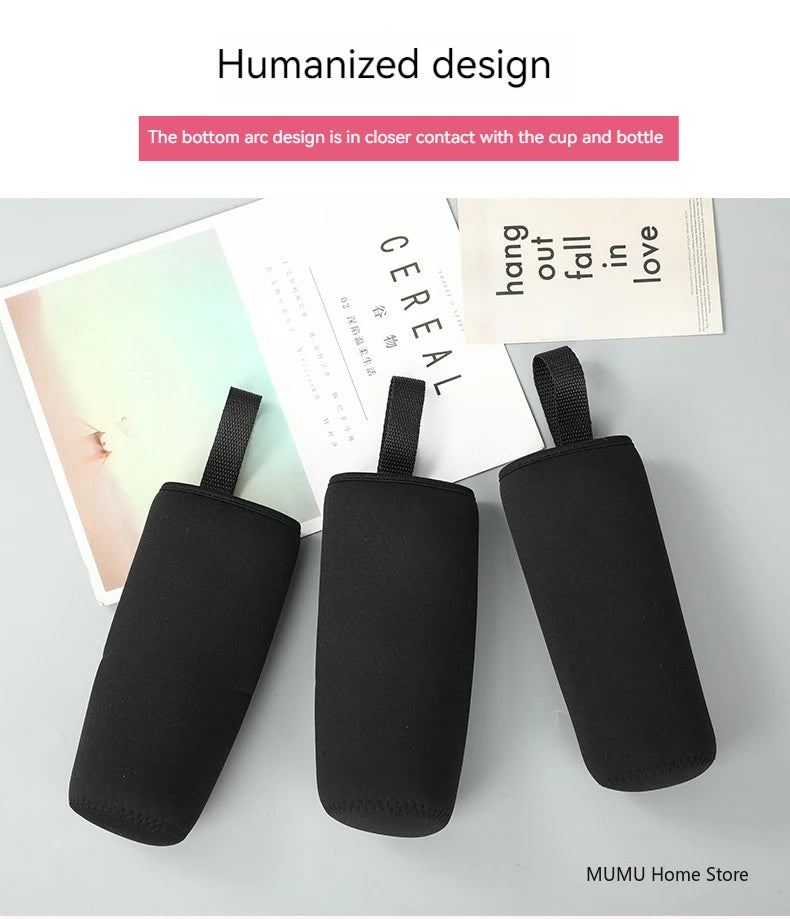 750ML/1000ML/1500ML Mug Bottle Cup Case Bag For Water Bottle Cover Bag Black Bottle Carrier Insulated Bag Sports Bottles Covers