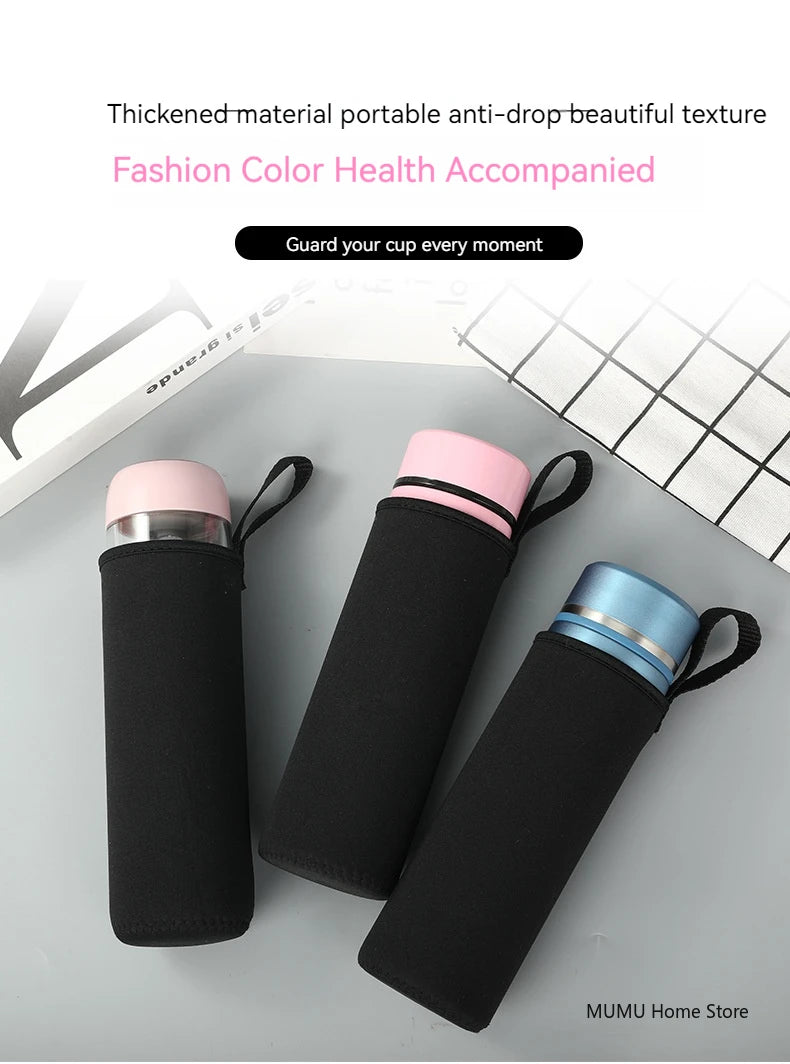 750ML/1000ML/1500ML Mug Bottle Cup Case Bag For Water Bottle Cover Bag Black Bottle Carrier Insulated Bag Sports Bottles Covers
