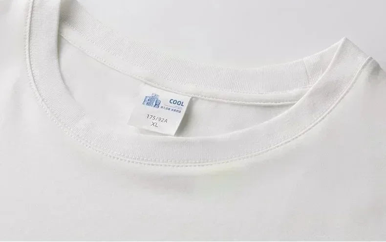 Men's and Women's Spring and Summer Cotton T-shirts Are Fashionable Comfortable Loose and Trendy قمصان قمصان