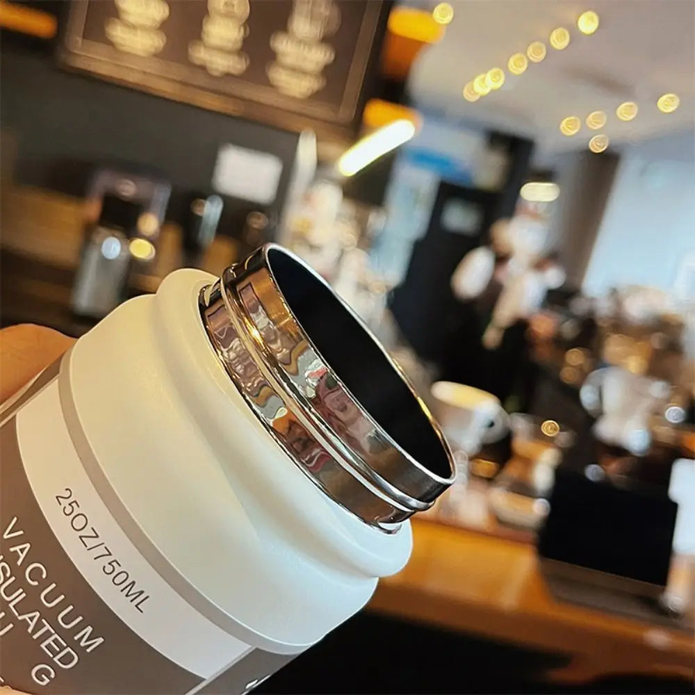 750ML Handheld Vacuum Tumbler Hot or Cold Wide Mouth Insulated Water Bottle 304 Stainless Steel Flask Water Bottle