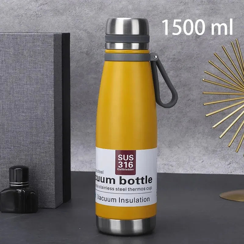 Stainless Steel Thermos Bottle Vacuum Large Capacity Flasks Water Bottle Insulated Water Outdoor Travel Bottle Cup Keeping Warm