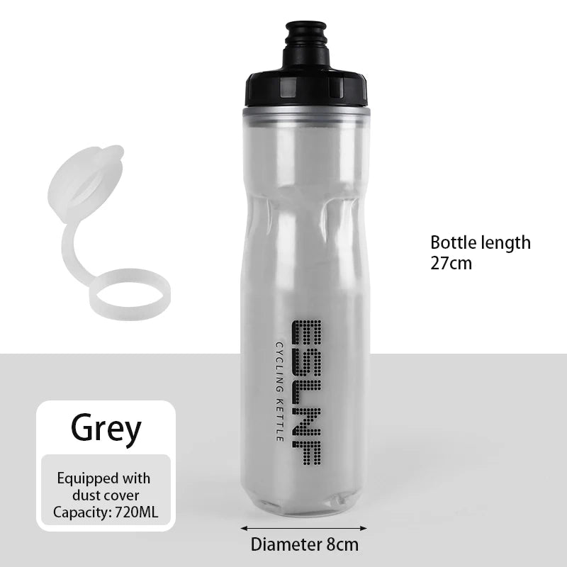 ESLNF Bike Kettle 720ml Mountain Road Bike Outdoor Cycling Kettle PP5 Squeeze Insulated Water Cup Bicycle Water Bottle