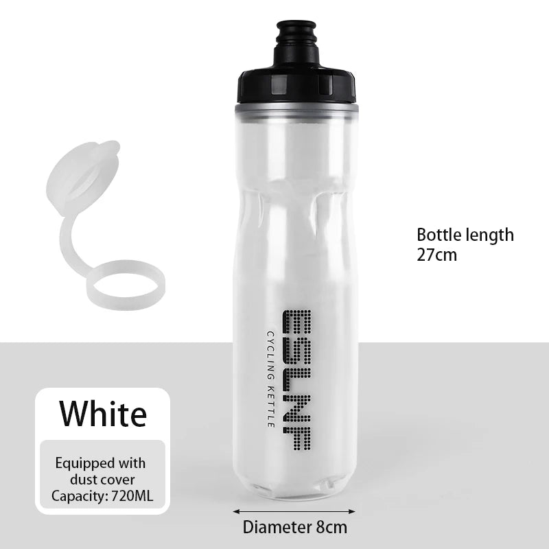 ESLNF Bike Kettle 720ml Mountain Road Bike Outdoor Cycling Kettle PP5 Squeeze Insulated Water Cup Bicycle Water Bottle
