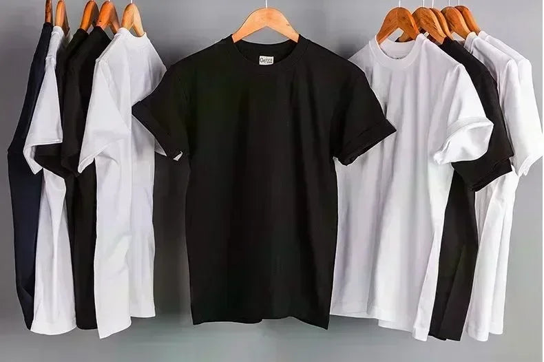 Men's and Women's Spring and Summer Cotton T-shirts Are Fashionable Comfortable Loose and Trendy قمصان قمصان