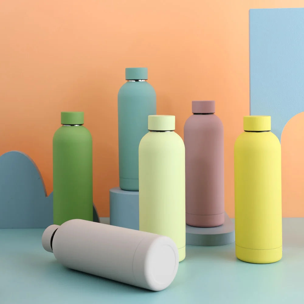 500ml Stainless Steel Insulated Mug Double Wall Vacuum Tumbler Office Home Insulated Coffee Cup Sports Water Bottle