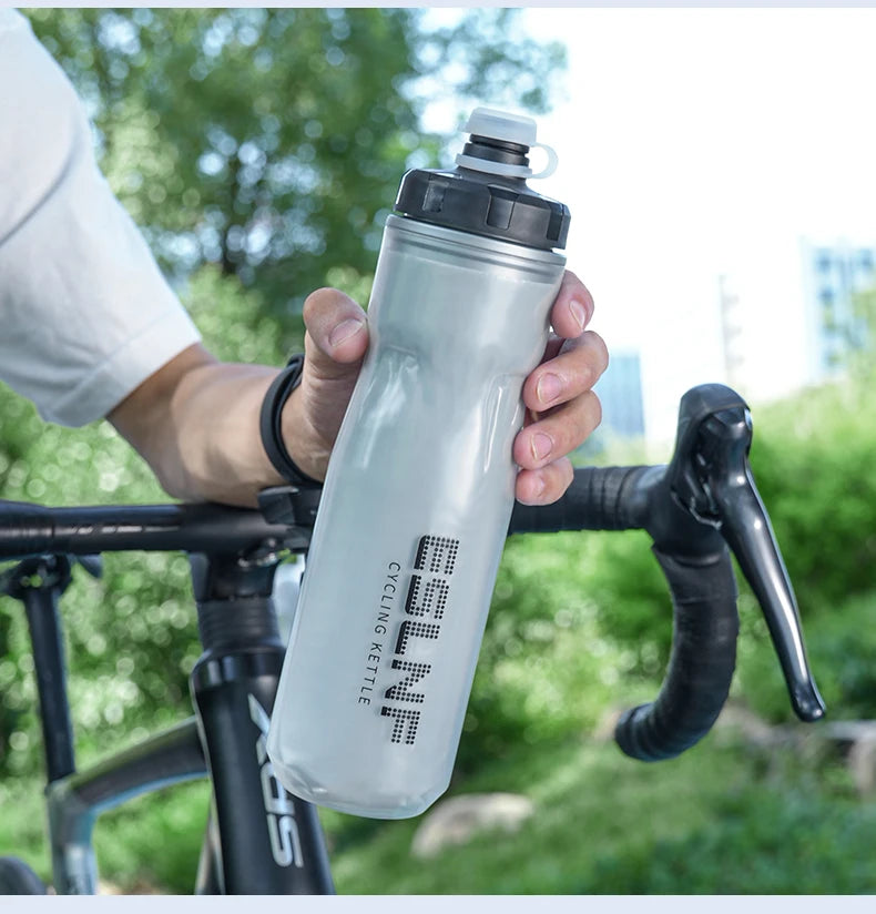 ESLNF Bike Kettle 720ml Mountain Road Bike Outdoor Cycling Kettle PP5 Squeeze Insulated Water Cup Bicycle Water Bottle