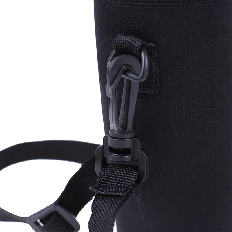 Portable Water Bottle Insulated Neoprene Holder Pouch Bag 420/550/750/1000/1500ml Shoulder With Adjustable Strap