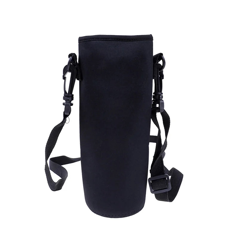 Portable Water Bottle Insulated Neoprene Holder Pouch Bag 420/550/750/1000/1500ml Shoulder With Adjustable Strap