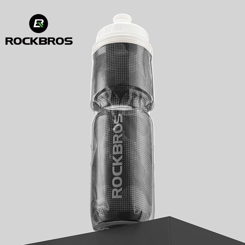 ROCKBROS Cycling Insulated Water Bottle Thermal Drink PP5 Silicone 670ml Fitness Outdoor Sports Bicycle Portable Water Kettle