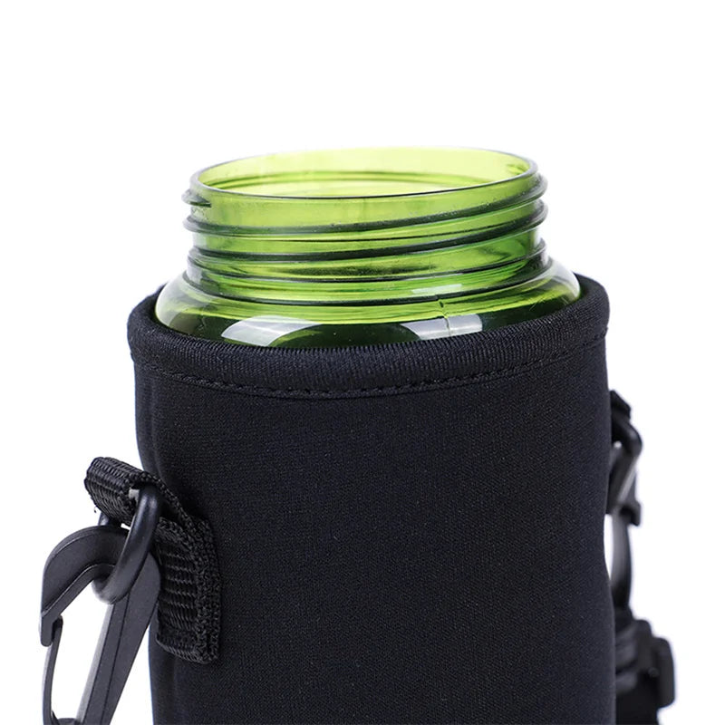 Portable Water Bottle Insulated Neoprene Holder Pouch Bag 420/550/750/1000/1500ml Shoulder With Adjustable Strap