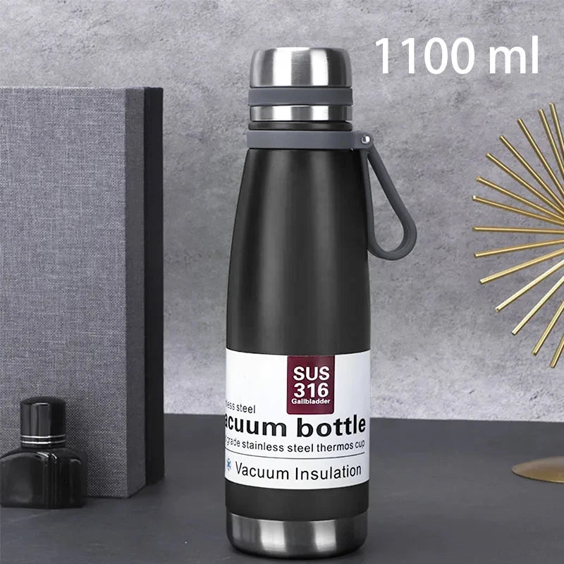 Stainless Steel Thermos Bottle Vacuum Large Capacity Flasks Water Bottle Insulated Water Outdoor Travel Bottle Cup Keeping Warm