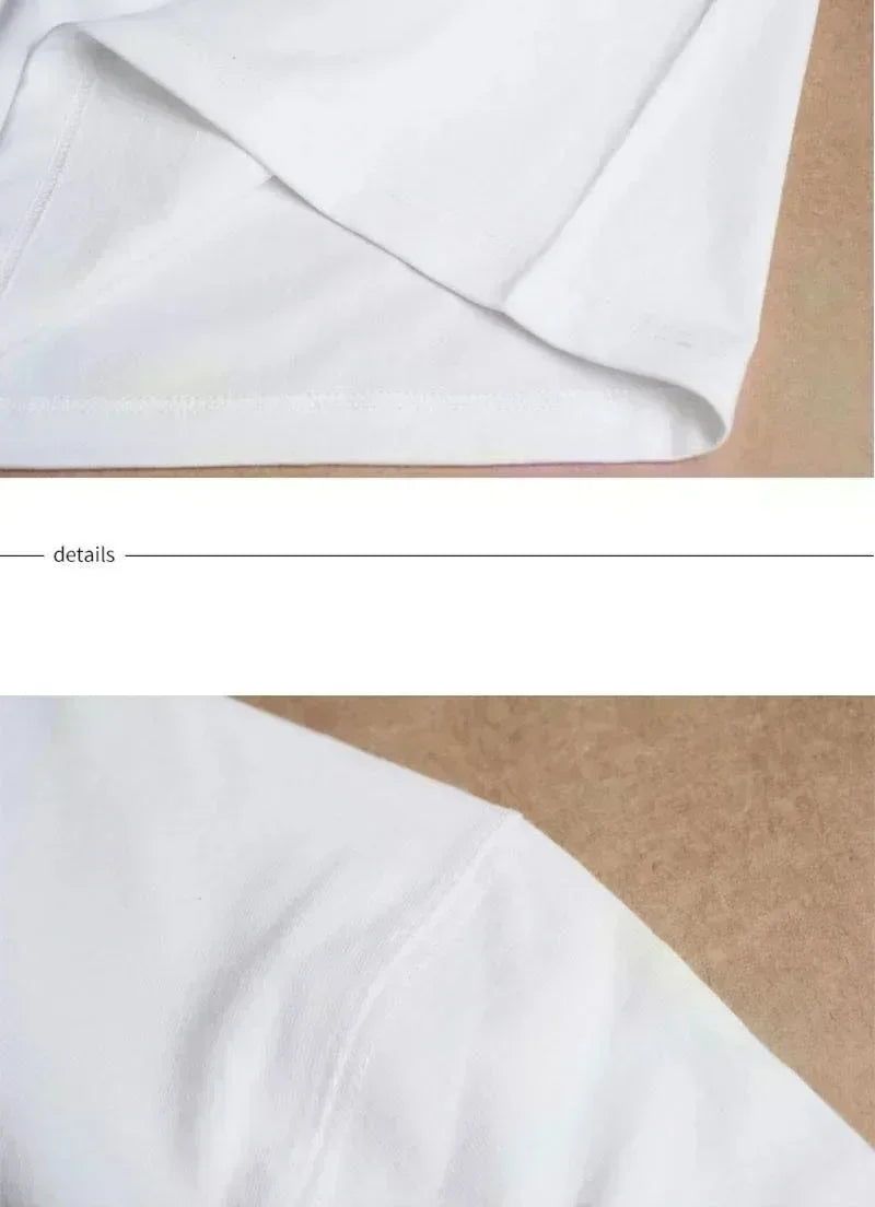 Men's and Women's Spring and Summer Cotton T-shirts Are Fashionable Comfortable Loose and Trendy قمصان قمصان