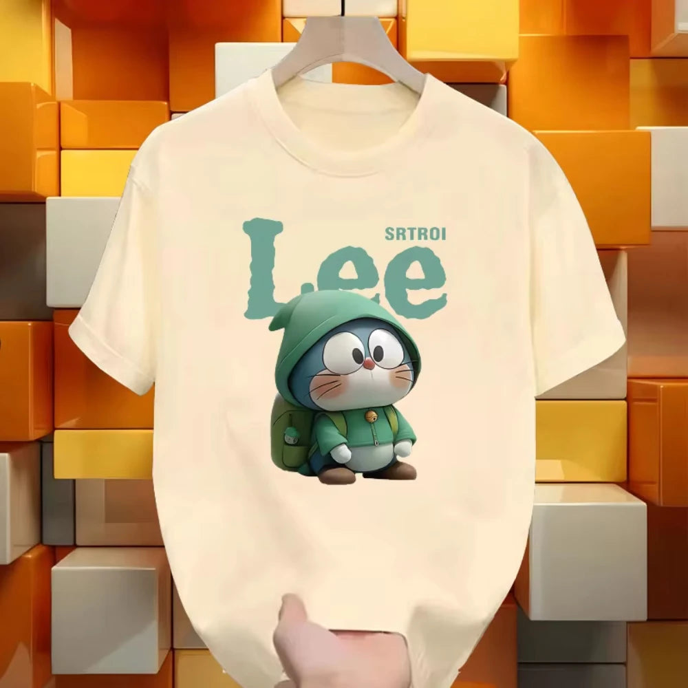2024 Summer Fashion Trend New Cotton Printed American Trend Brand Loose Men's and Women's Fashion Brand Short Sleeve T-shirt