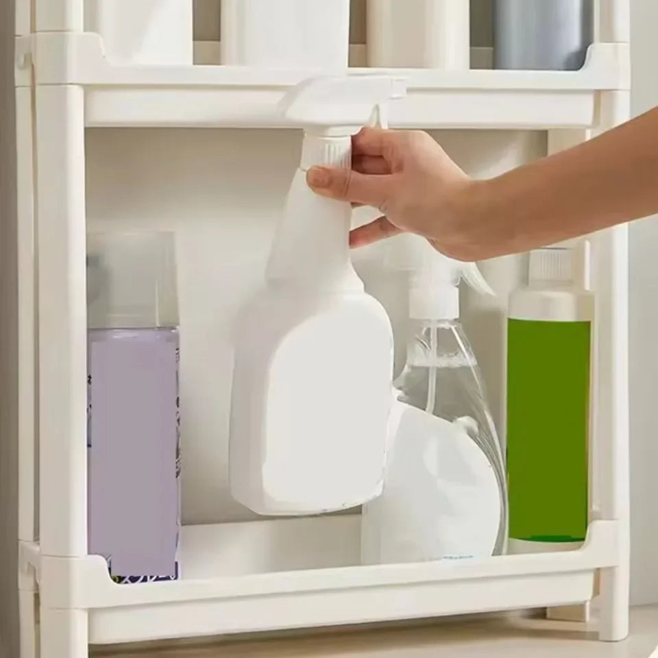 Kitchen Storage Trolley Home Space Saving Narrow Rack Behind Bathroom Door Hollow Out Seam Shelf Toilet Gap Floor Small Carts