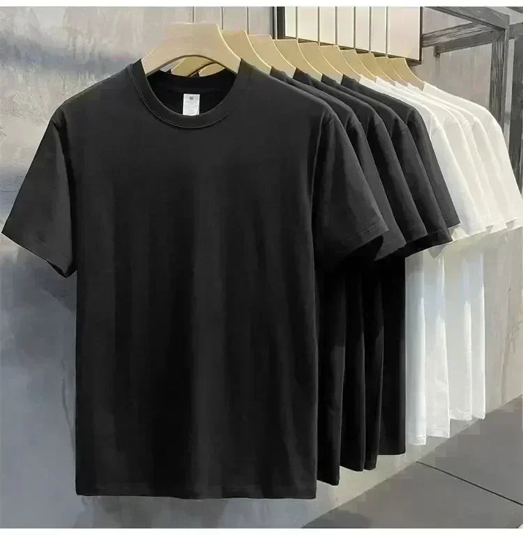 Men's and Women's Spring and Summer Cotton T-shirts Are Fashionable Comfortable Loose and Trendy قمصان قمصان