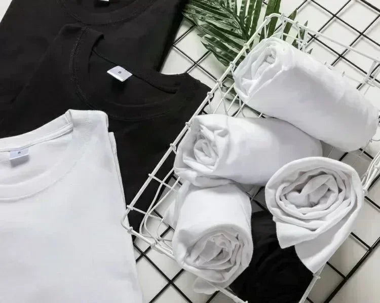 Men's and Women's Spring and Summer Cotton T-shirts Are Fashionable Comfortable Loose and Trendy قمصان قمصان