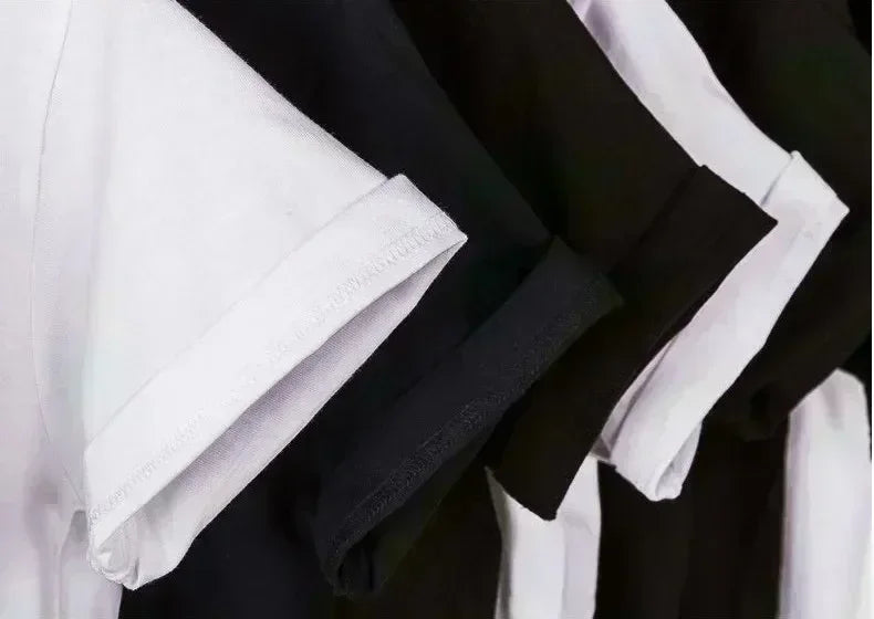 Men's and Women's Spring and Summer Cotton T-shirts Are Fashionable Comfortable Loose and Trendy قمصان قمصان