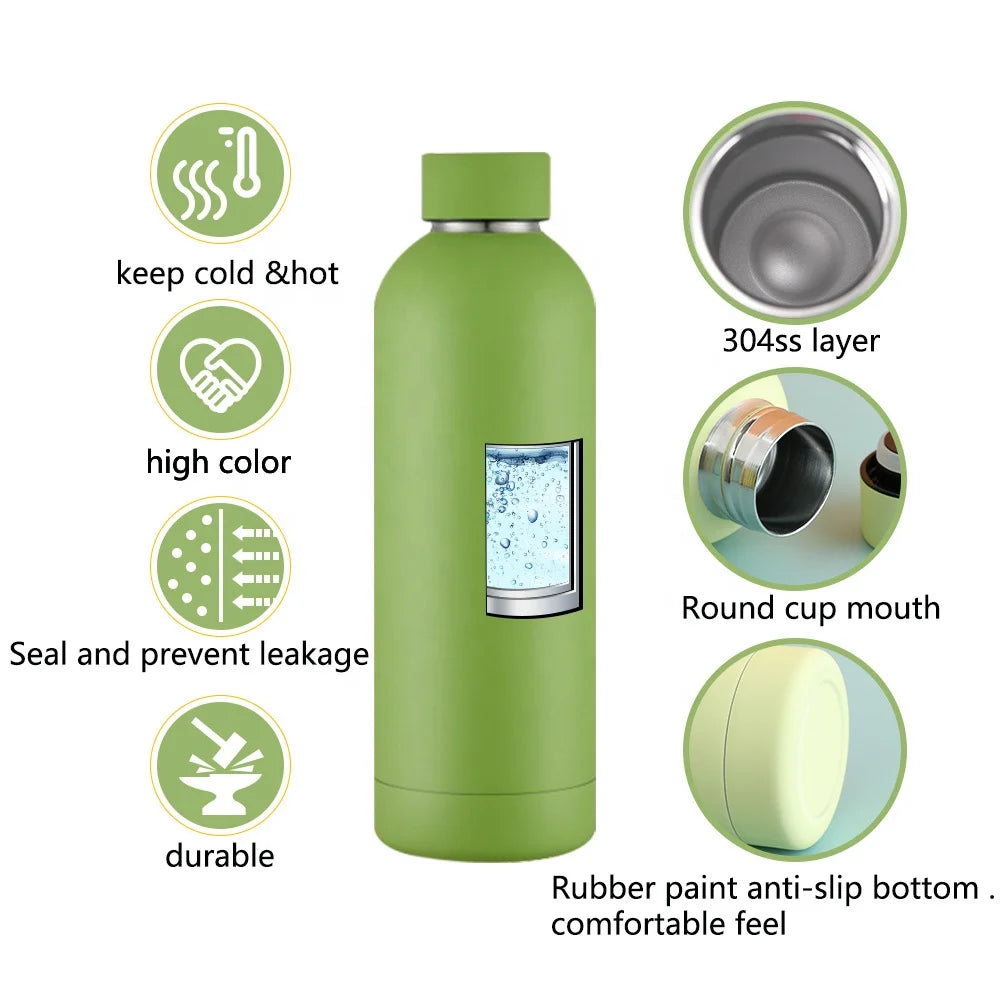 500ml Stainless Steel Insulated Mug Double Wall Vacuum Tumbler Office Home Insulated Coffee Cup Sports Water Bottle
