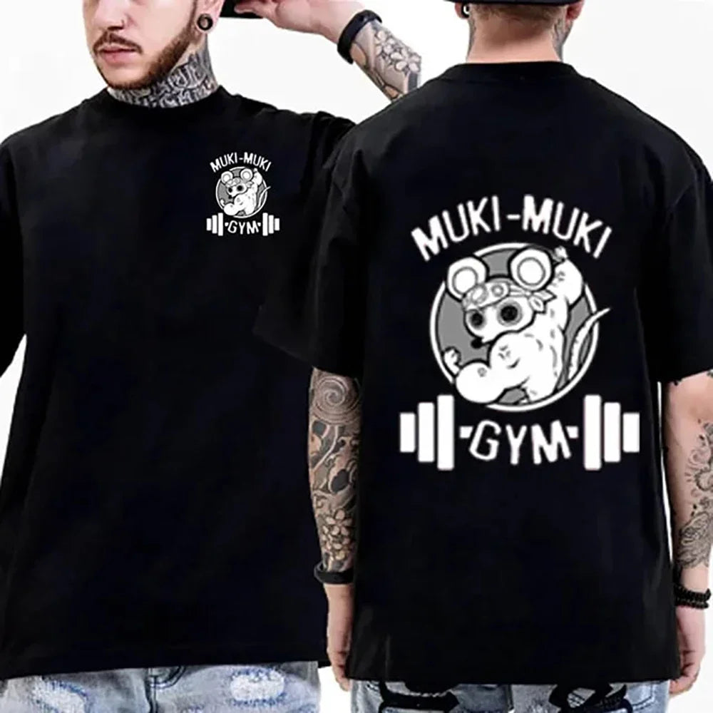 Fashion Men's T-Shirt Print T-Shirt Funny Shirt Gym Beast Oversize Casual Short Sleeve Pure Cotton T-Shirt For Men Tops