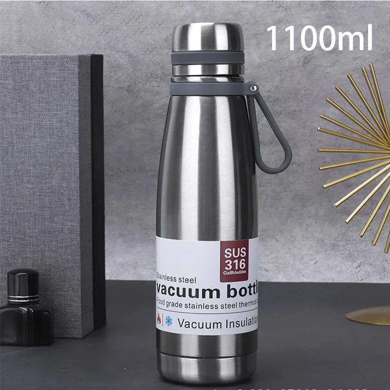 Stainless Steel Thermos Bottle Vacuum Large Capacity Flasks Water Bottle Insulated Water Outdoor Travel Bottle Cup Keeping Warm