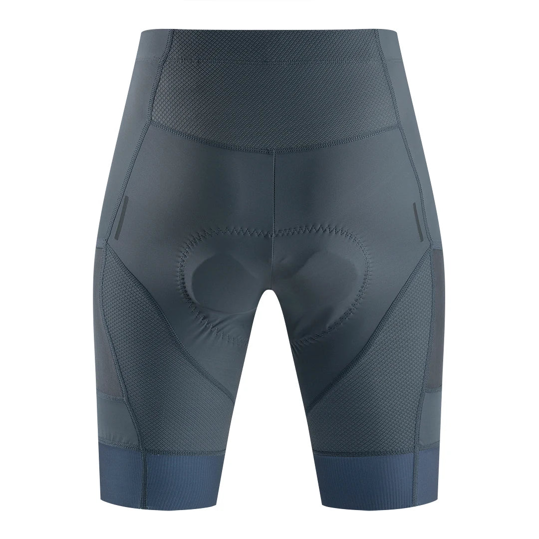 YKYWBIKE Men's Cycling Shorts 2 Pockets Bicycle Shorts Summer Road Bike Short MTB 3D Padded Shockproof Shorts Riding Clothing