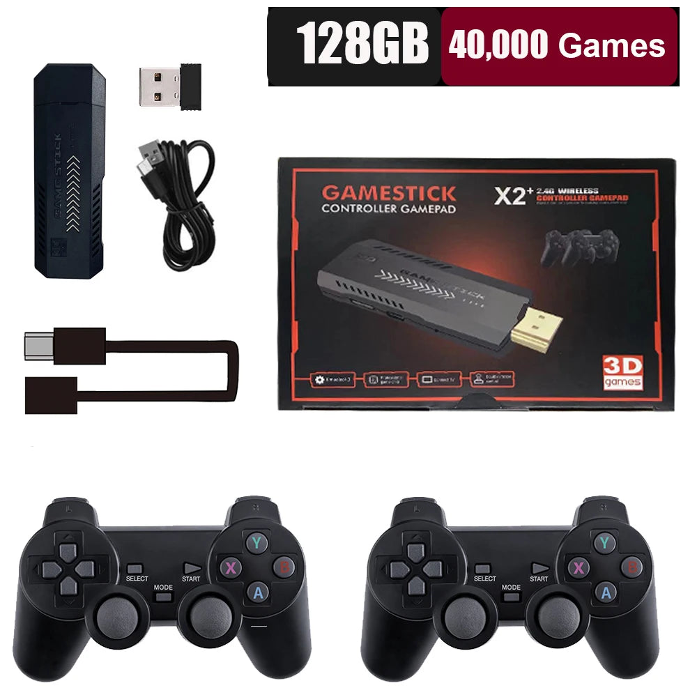 X2 Plus 256G 128G 64G GD10 Pro 4K Game Player 3D HD Retro Video Game Console Wireless Controller TV 50 Emulator For Kids Gifts