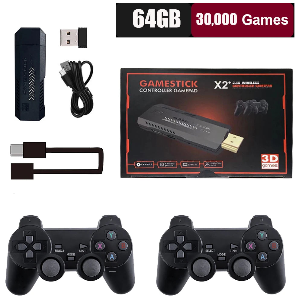X2 Plus 256G 128G 64G GD10 Pro 4K Game Player 3D HD Retro Video Game Console Wireless Controller TV 50 Emulator For Kids Gifts