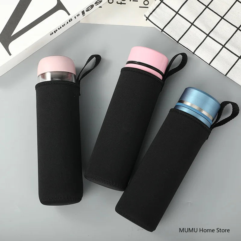 750ML/1000ML/1500ML Mug Bottle Cup Case Bag For Water Bottle Cover Bag Black Bottle Carrier Insulated Bag Sports Bottles Covers