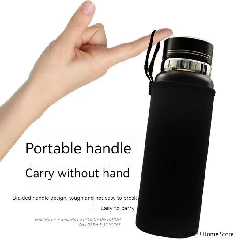 750ML/1000ML/1500ML Mug Bottle Cup Case Bag For Water Bottle Cover Bag Black Bottle Carrier Insulated Bag Sports Bottles Covers