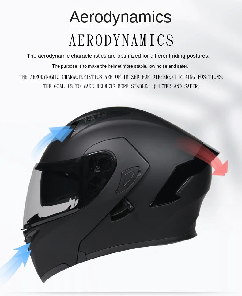 Flip Up Motorcycle Helmet Double lens full face helmet High quality DOT approved Moto cascos motociclistas capacete