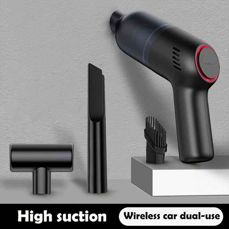Mighty Wireless Car Vacuum Cleaner - Cordless Convenience, Powerful Suction for Quick Cleanups - Portable, Mini Design for Car & Home, Pet Hair Eraser