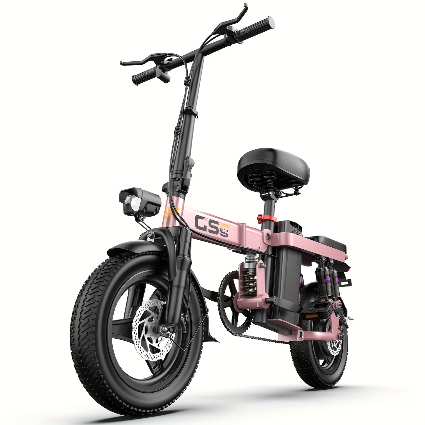 UPlee Ebikes For Adults, 500W Motor, 20MPH 30Miles Range Electric Bike For Adults, 48V 15AH Battery Mini Folding E Bike, 14" Tires, Lightweight Adult Electric Bicycles For City Commute, Travel Mobility Scooter
