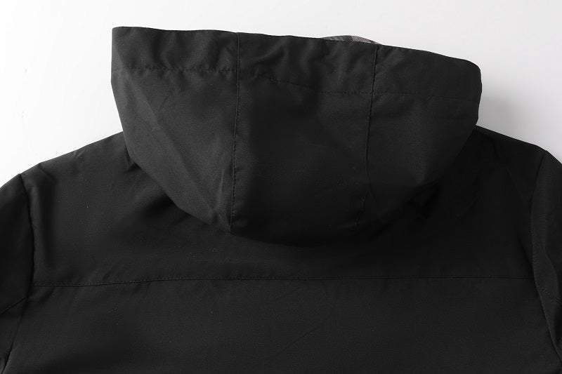 Men's Fashion Casual Windbreaker Bomber Jacket Coat, Outdoor Waterproof Thin Jacket For Spring & Fall