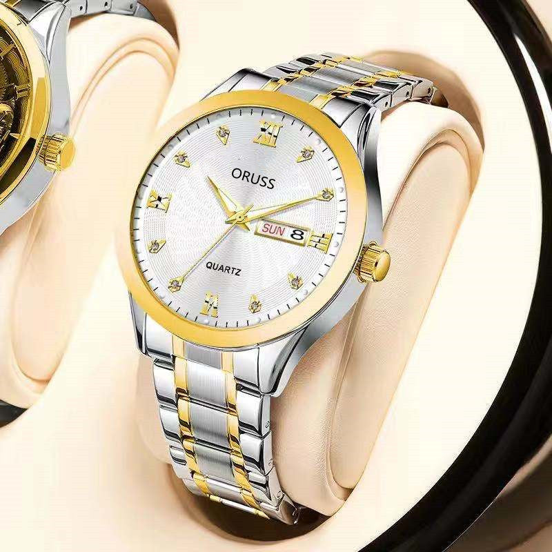 1pc Men's Round Waterproof Luminous Quartz Watch, Wristwatch, Ideal choice for Gifts