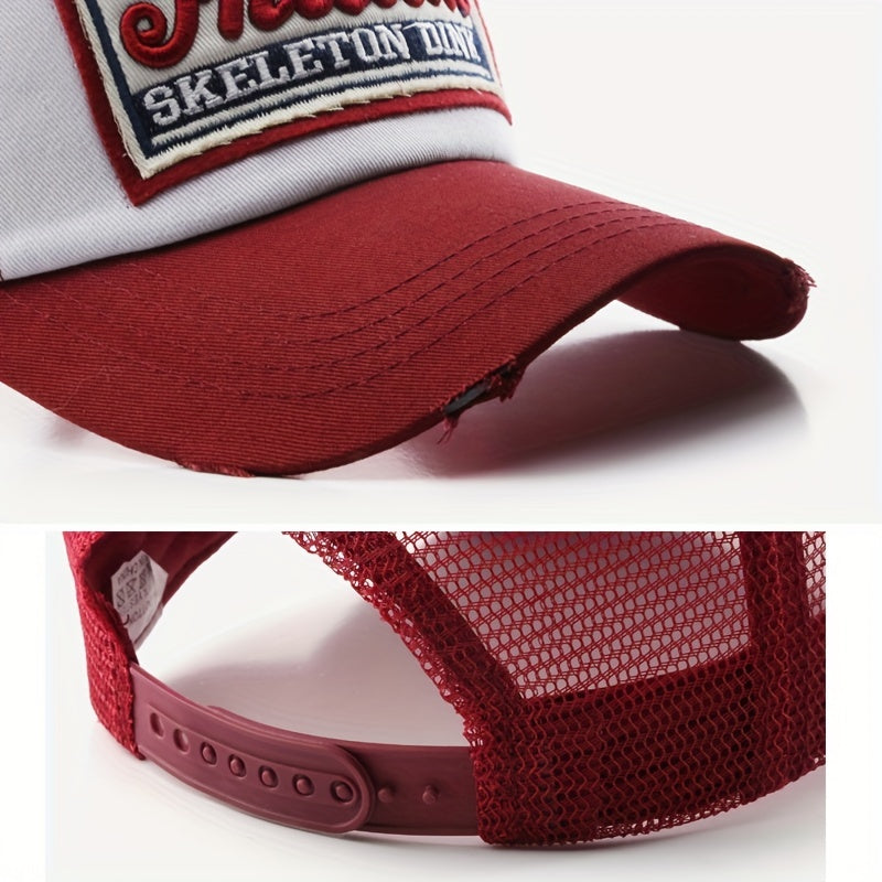 Baseball Cap Women Embroidery Mesh Cap Hats For Men Snapback Dad Male Hat, Ideal Choice For Gifts