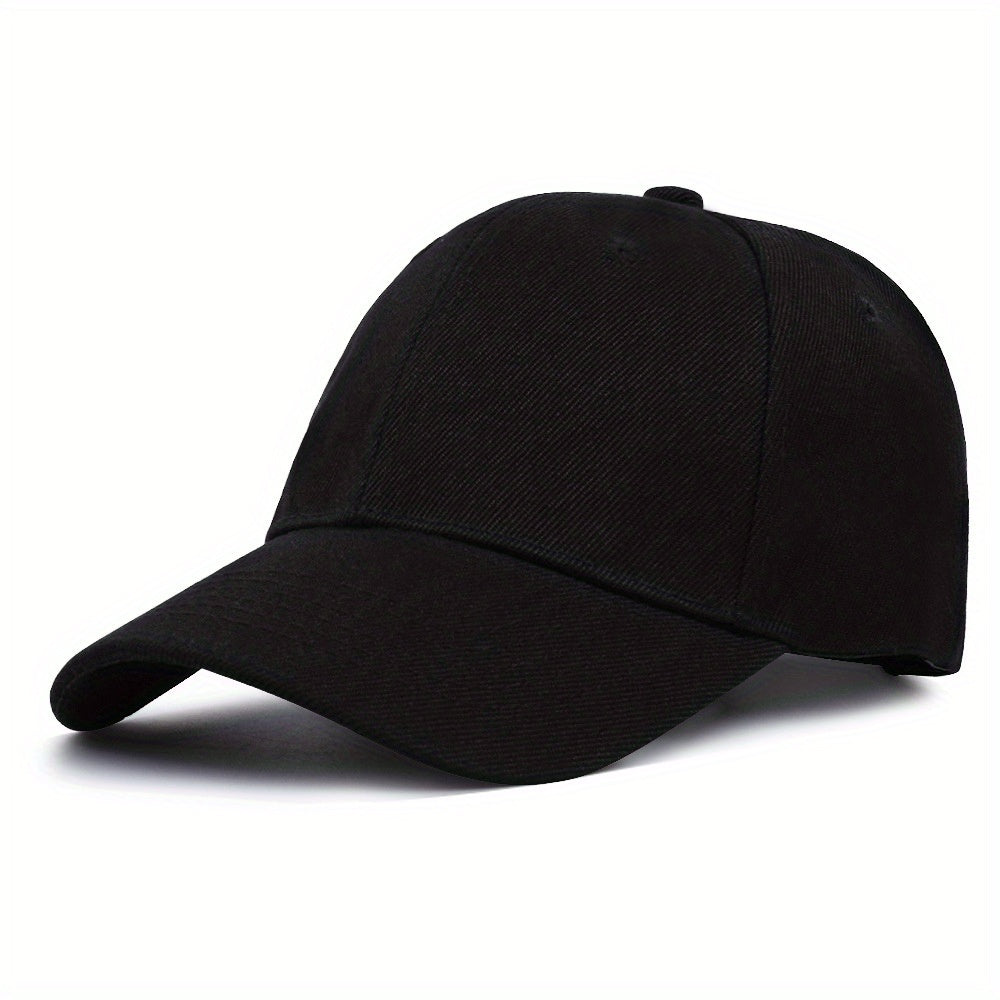 Solid Color Baseball Cap Lightweight Simple Casual Couple Dad Hats Unisex Sun Hats For Women & Men