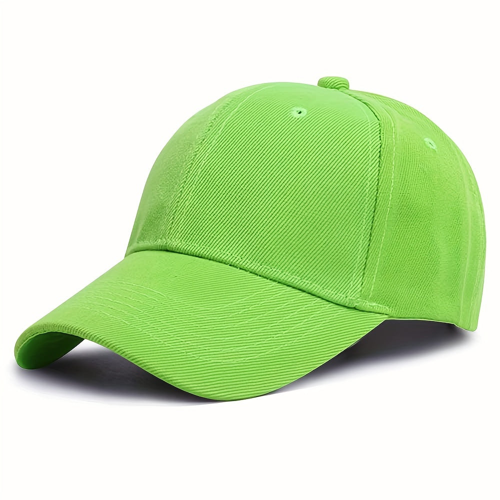 Solid Color Baseball Cap Lightweight Simple Casual Couple Dad Hats Unisex Sun Hats For Women & Men