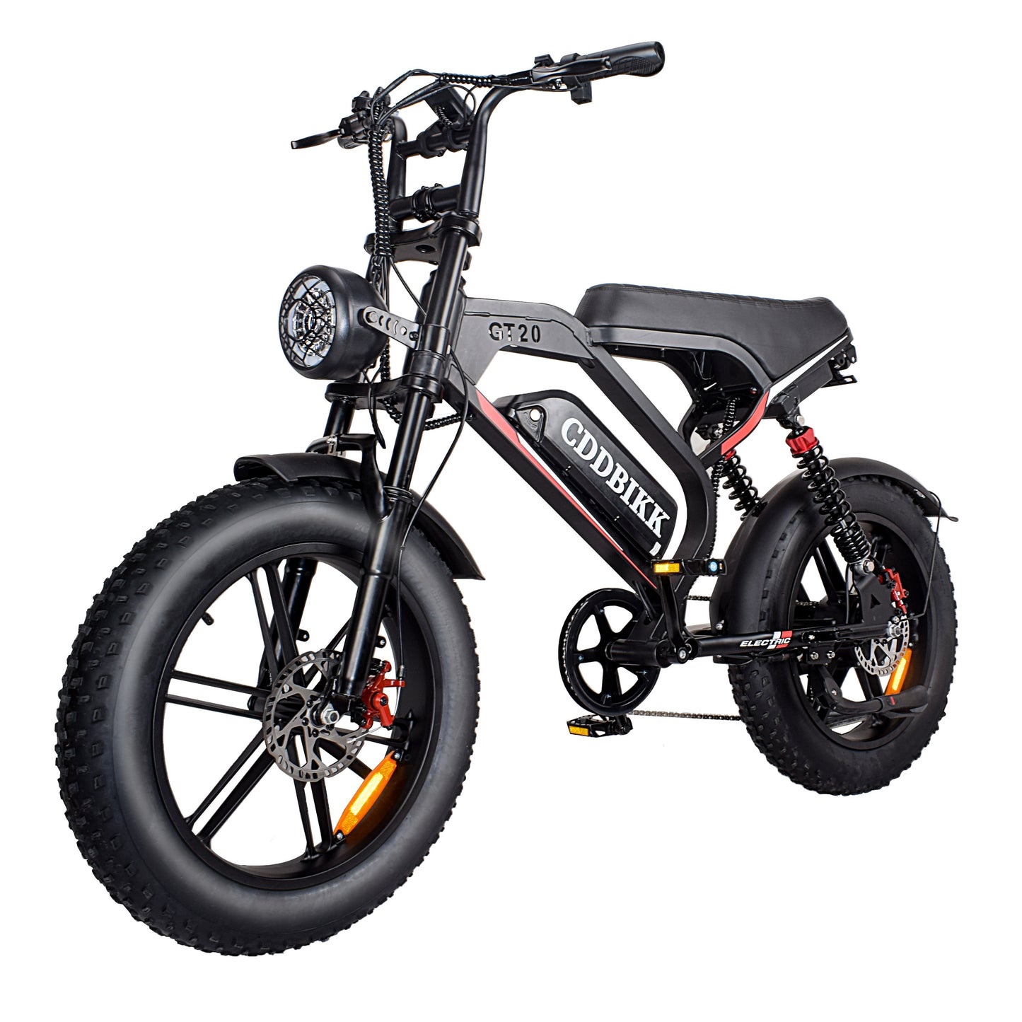 Electric Bike for Adults, 20 Inch Fat Tire Ebike with 740W Motor 48V17.5Ah Battery Up to 19MPH/ 40Miles, 7 Speed Dirt Electric Motorcycle Bicycle