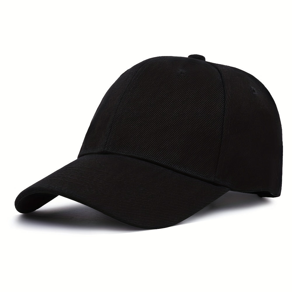 Solid Color Baseball Cap Lightweight Simple Casual Couple Dad Hats Unisex Sun Hats For Women & Men