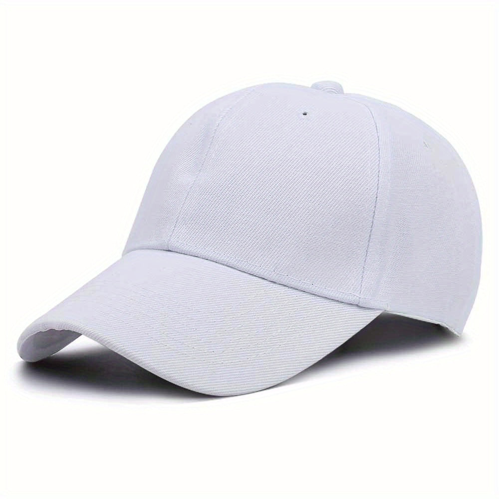 Solid Color Baseball Cap Lightweight Simple Casual Couple Dad Hats Unisex Sun Hats For Women & Men