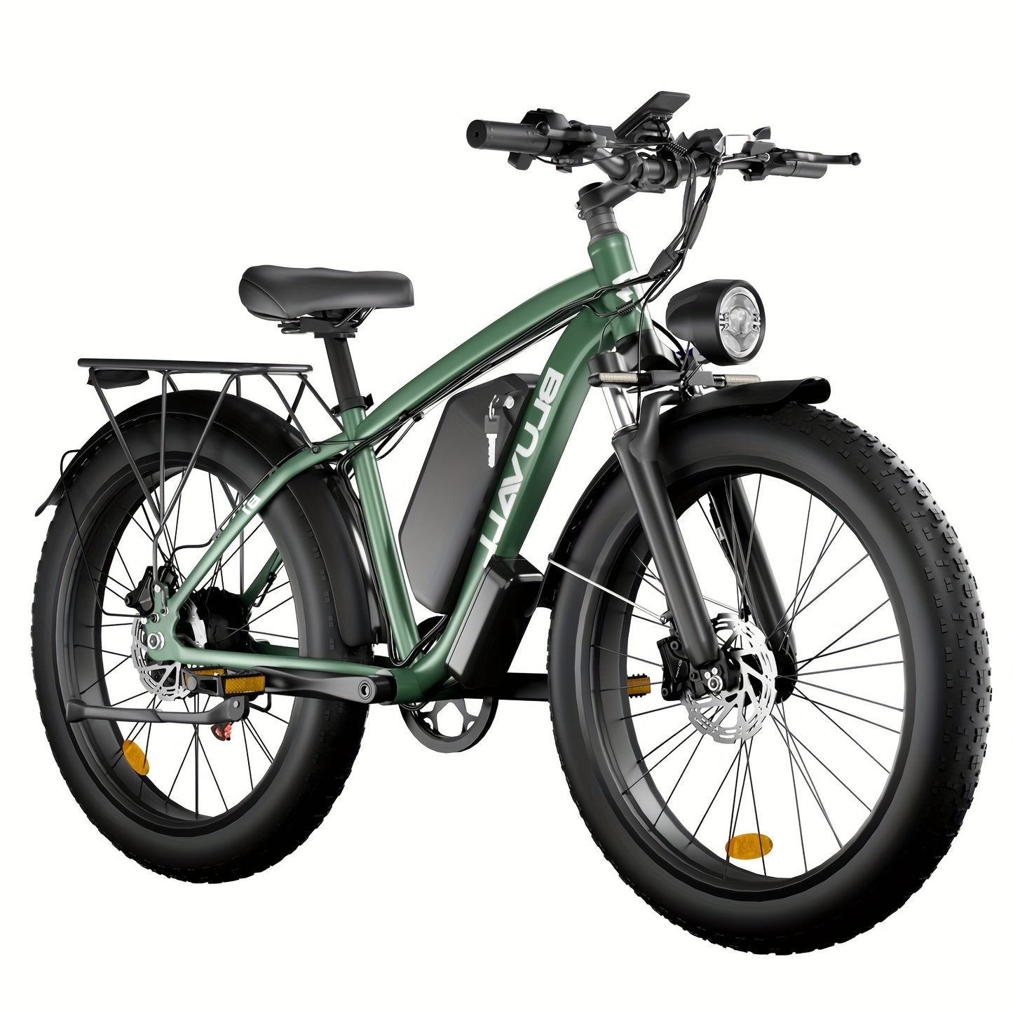 700W Electric Bike For Adults, 20mph Electric Mountain Bike With 48V 16Ah Removable Larger Battery, Single Motor Electric Bicycle For Adults, 26''x 4.0 Fat Tire E Bike 7-Speed, Hydraulic Brakes, Electric Mountain Bike, Electr