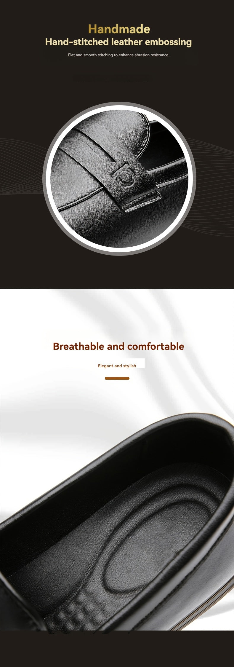 Fashionable Business Classic Retro Men's Shoes Formal Slip-on Formal Shoes Men's Oxford Shoes High Quality Men's Loafers