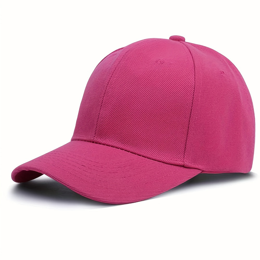 Solid Color Baseball Cap Lightweight Simple Casual Couple Dad Hats Unisex Sun Hats For Women & Men