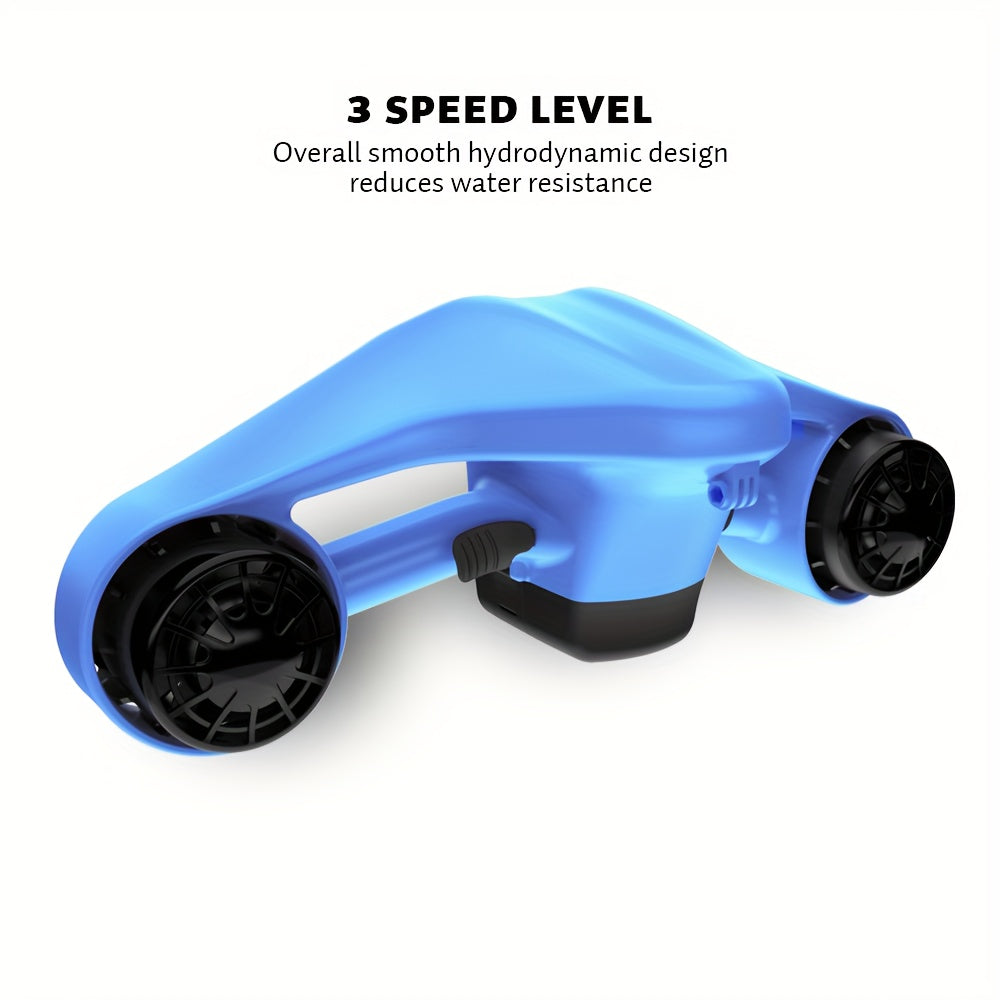 1PC Underwater Scooter Single Motors, Action Camera Compatible, Water Sports Swimming Pool Scuba Diving Underwater Sea Scooter 30m For Water ports Swimming Pool Scuba Diving for Kids/Adults