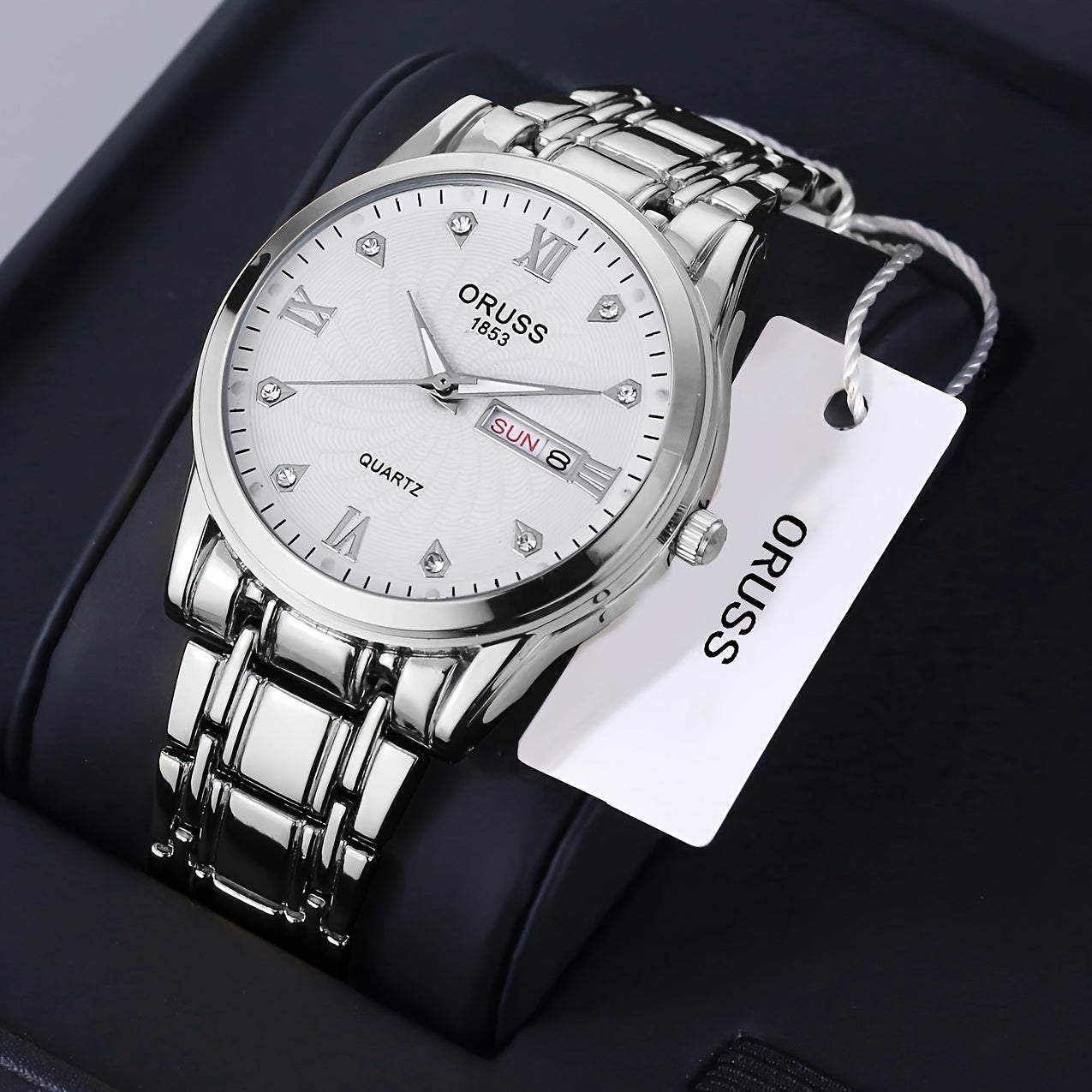 1pc Men's Round Waterproof Luminous Quartz Watch, Wristwatch, Ideal choice for Gifts