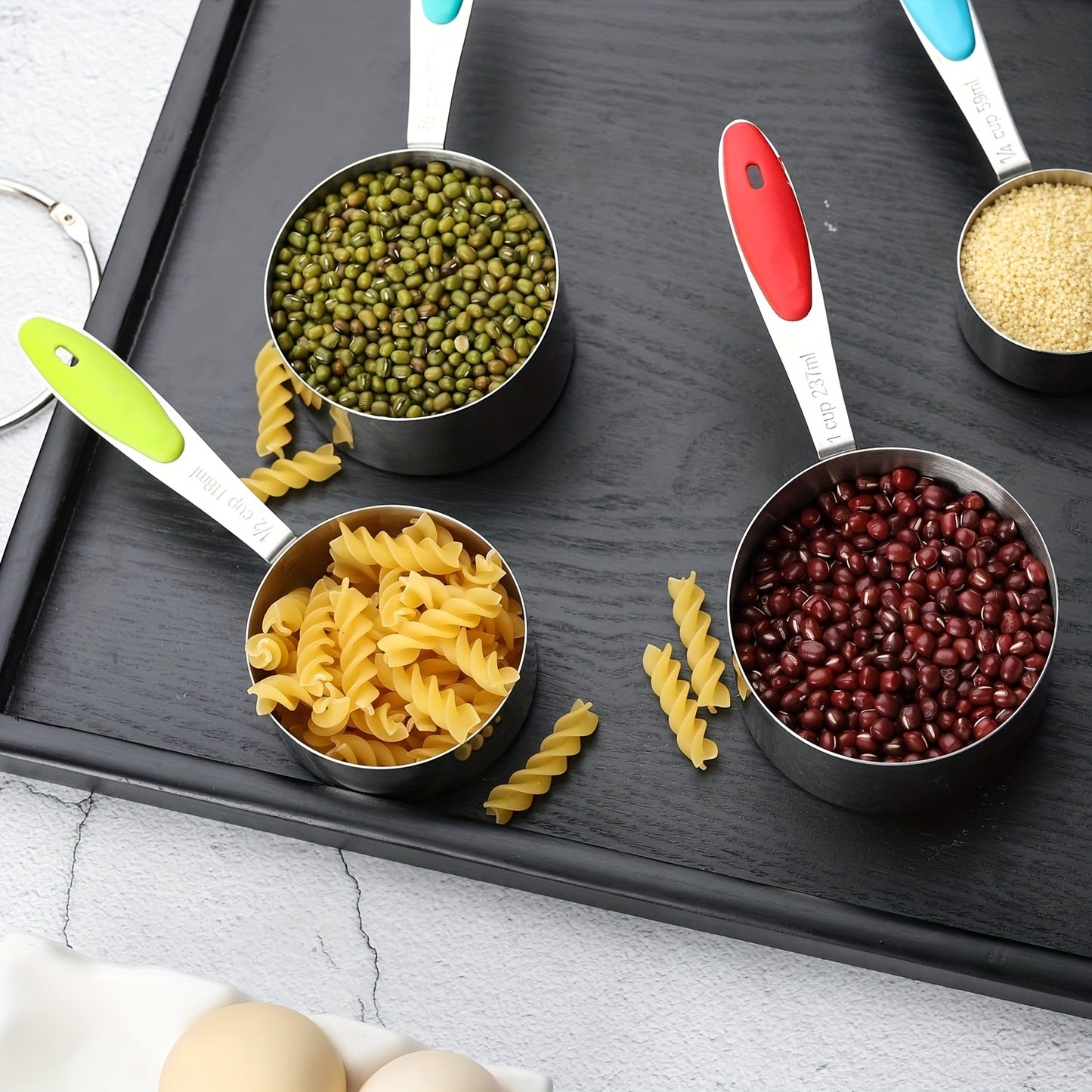 5pcs/8pcs/13pcs, Measuring Cups And Spoons, 8pcs Stainless Steel Measuring Cups, 5pcs Spoons, For Dry And Liquid Ingredient, Kitchen Gadgets, Kitchen Stuff, Kitchen Accessories, Home Kitchen Items
