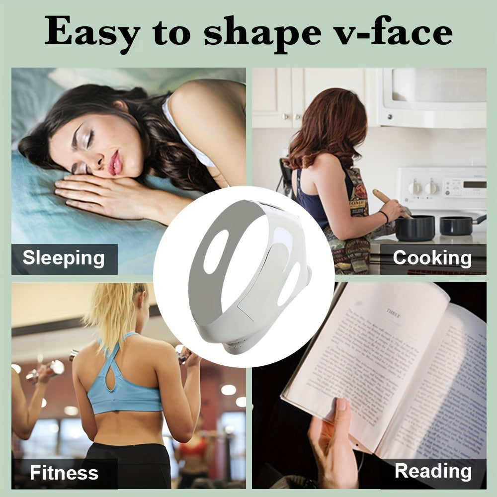 Upgraded Green Ice-Cool V-Line Face Mask - Ultra-Thin, Comfortable & Reusable Double Chin Reducer Strap | Breathable Facial Lifting Bandage for a More Youthful Look | Fragrance-Free, Ideal for Summer, Facial Skin Care