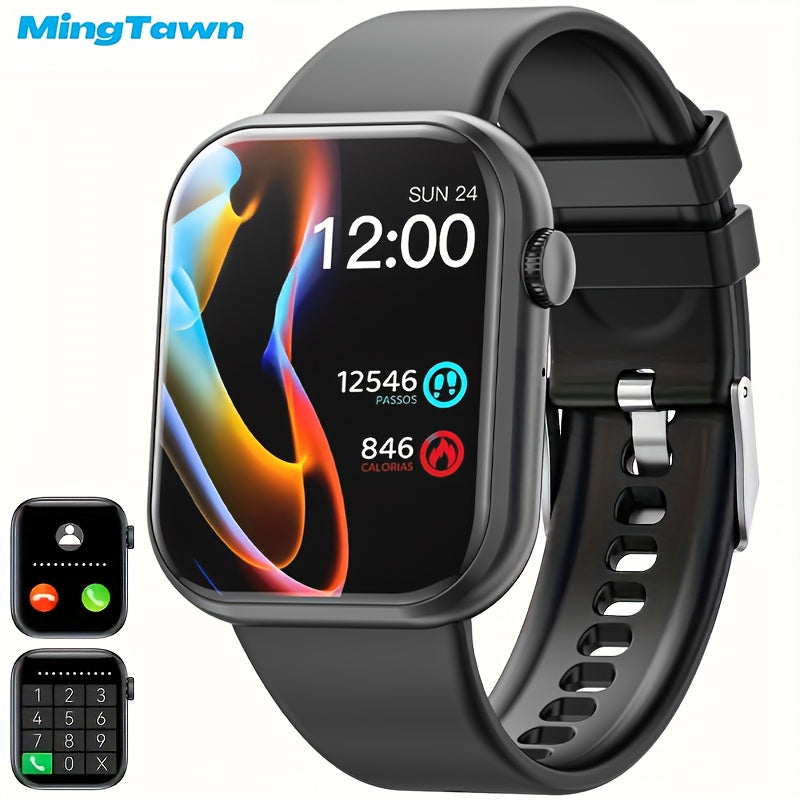 Mingtawn Smart Watch, Capable of Wireless Calls (Answering And Hanging Up), Features Various Sports Modes, Activity Tracking, Suitable for Both Men And Women, with a 1.85-Inch HD Screen. Over 100 Workout Options Available.