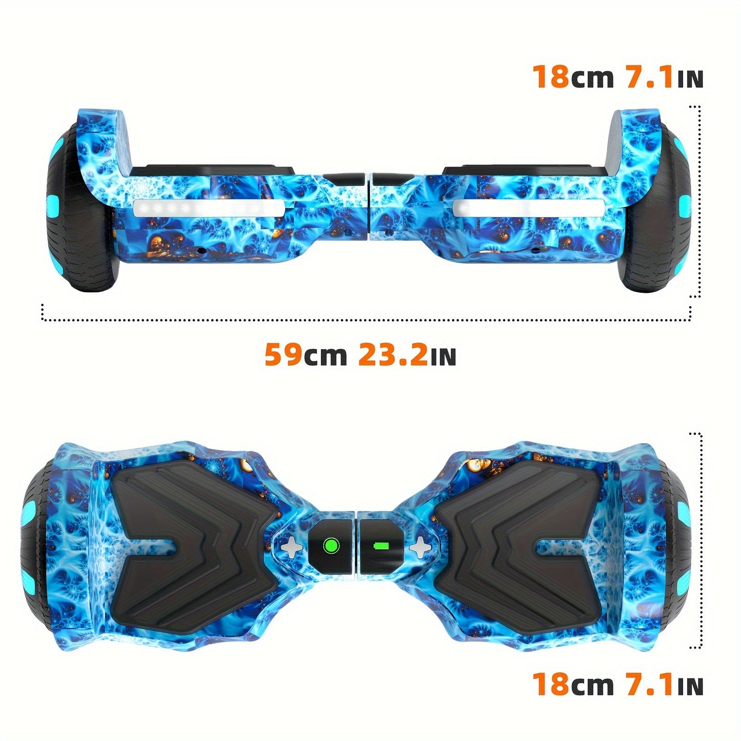 SIMATE Hoverboard For Kids Ages 6+, Self Balancing Scooter With Colorful LED Lights, Gifts For Kids & Teens & Adults, For All Ages (K1/Planet)