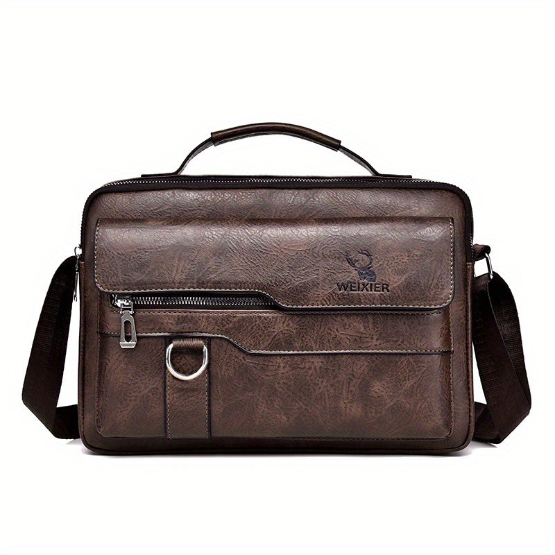 1/2pcs WEIXIER Spring And Summer New Shoulder Bag Messenger Bag, Handbag Casual Fashion PU Material Gift For Father/ Anniversary